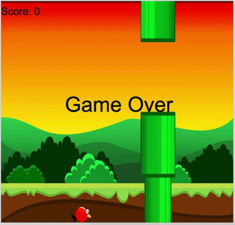 Flappy Bird Game Over | Poster